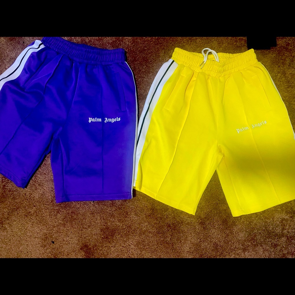 Palm Angels Men's Classic Logo Track Shorts.